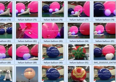 Pink Helium Balloon And Inflatable Decorations Carton Sea Dog For Events