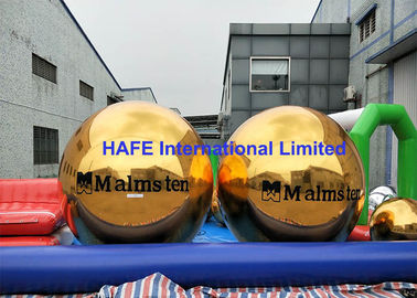 Single Color Printing Inflatable Mirror Balloon 2.5m Sphere Tube With Branding Logo