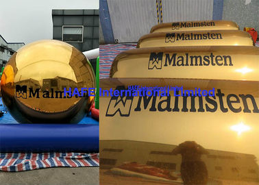 Single Color Printing Inflatable Mirror Balloon 2.5m Sphere Tube With Branding Logo