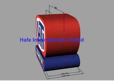 Customize 3m Led Helium Balloons Branding Logo With Blue And Red Color