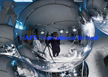 Helium Flying Mirrored Balloon Lights For Live Show , Long Working Life