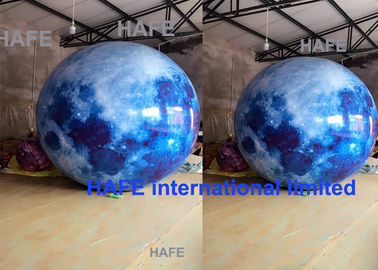 Led Lighting Giant Inflatable Moon Globe Balloon For Outdoor Decoration