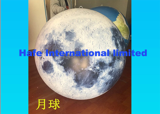 Moon Inflatable Advertising Balloon 2.2m , Custom Inflatable Balloons With LED Light