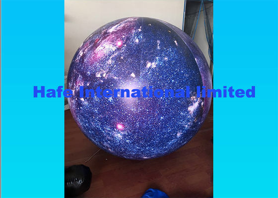 Moon Inflatable Advertising Balloon 2.2m , Custom Inflatable Balloons With LED Light