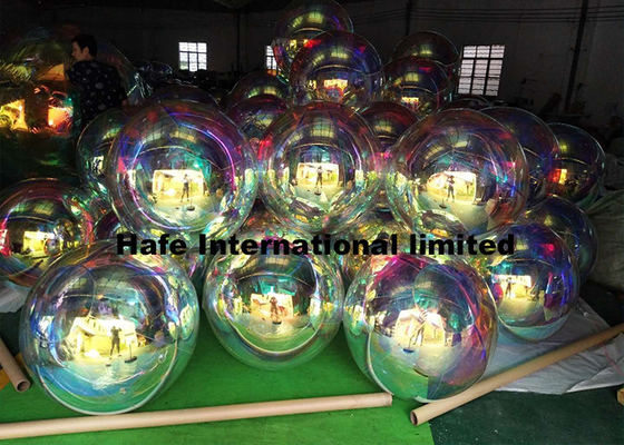 1.5M Christmas Inflatable Mirror Ball , Led Balloon Nightclub Decoration