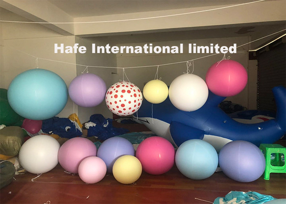 30cm - 5m Inflatable Advertising Balloons Pink Red Blue Yellow With Customize Color