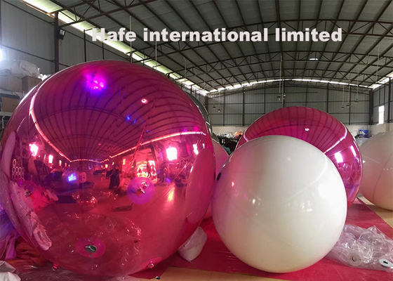 Large Reflective Advertising Inflatable Mirror Balloon For Indoor Christmas Decoration