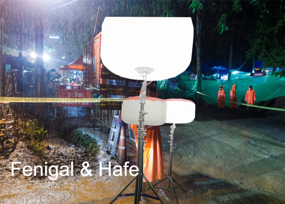 400w Glare Free Lighting With Portable Packing Hicase For Flood Emergency Rescue