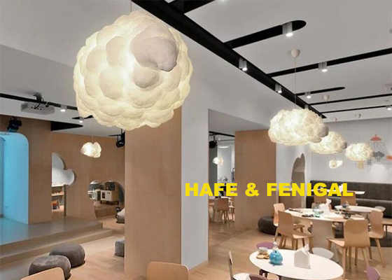 Events Party Hanging Or Put On Ground 1.5m Inflatable Cloud Atmosphere Decorative Lighting