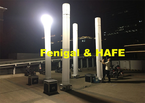 Road Repair 1200w Illuminate 100000lm Inflatable Pillar