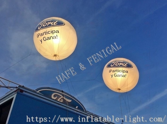 Decorations PVC Inflatable Light Balloon 2 Sides Logo Printing